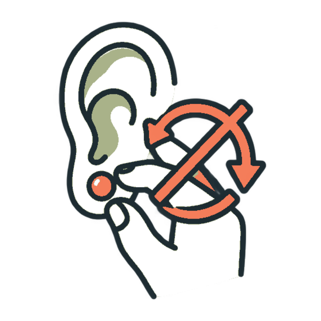 Doodle showing not to twist new earrings